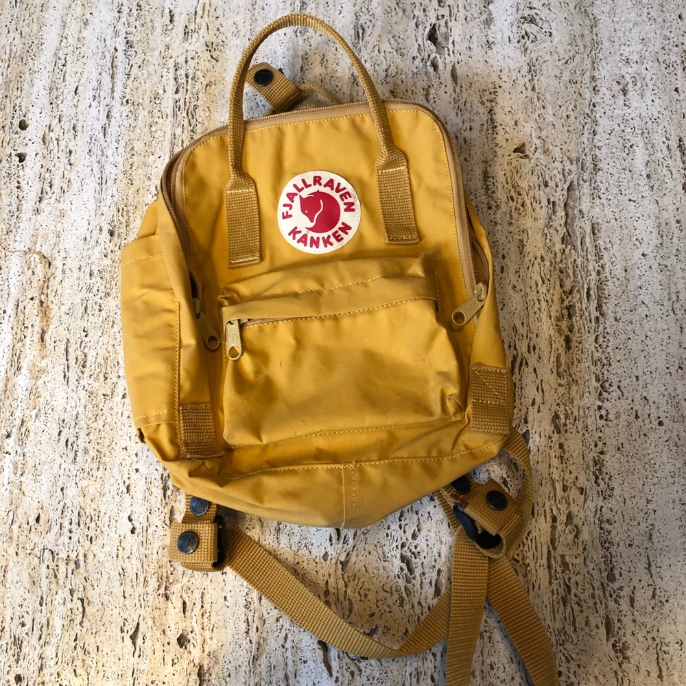 Fjallraven Kanken Mini Backpack Yellow